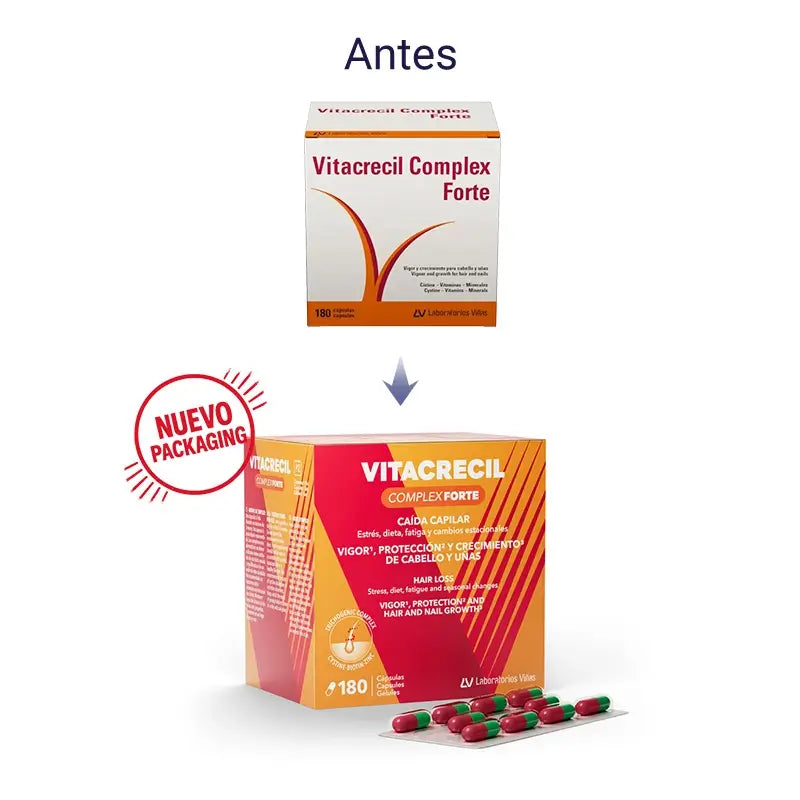 Vitacrecil Complex Forte, Pack 2 x 180 gélules