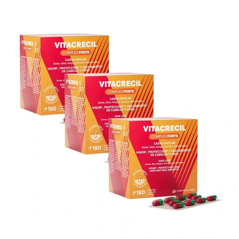 Vitacrecil Complex Forte, Pack 3 x 180 gélules