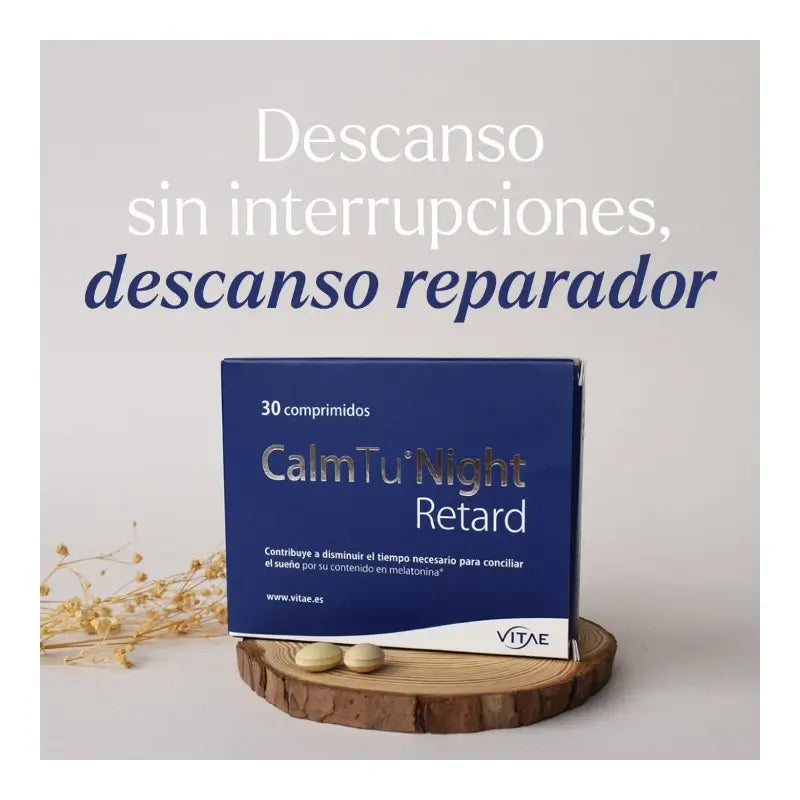 CalmTu Night Retard 30 comprimés - Sommeil continu grâce à la valériane et à la mélatonine