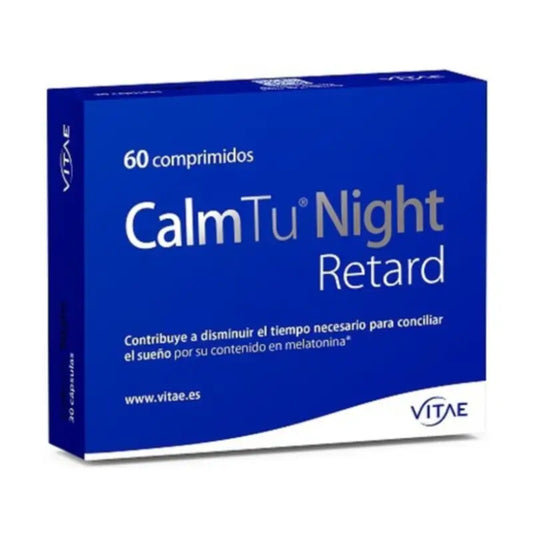 CalmTu Night Retard 60 comprimés - Sommeil continu grâce à la valériane et à la mélatonine