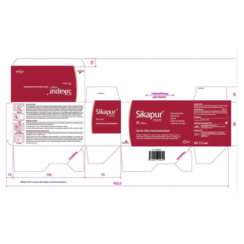 Sikapur Gastro 15 sticks - Gel de silice minérale pour le confort digestif