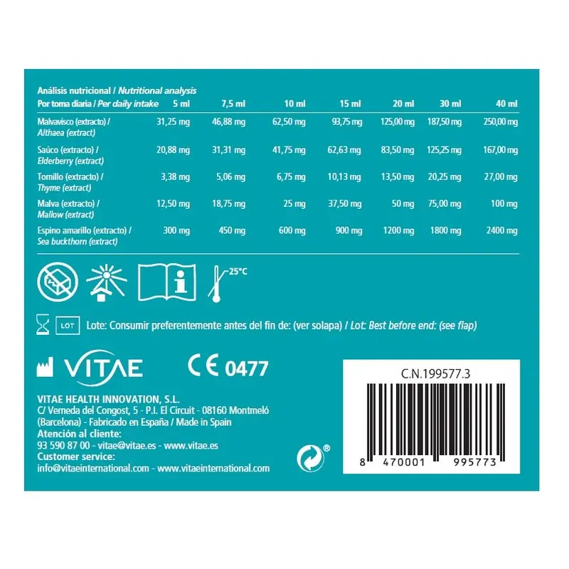 Vitatuss 30 sticks - Protection de la gorge grâce à des ingrédients naturels