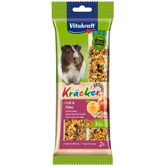 Vitakraft Barres pour cochons d'Inde aux fruits et aux flocons, 5 x 2 unités