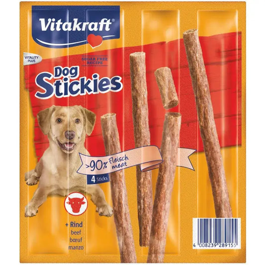 Vitakraft Dog Stickies au bœuf, 14 x 44 grammes