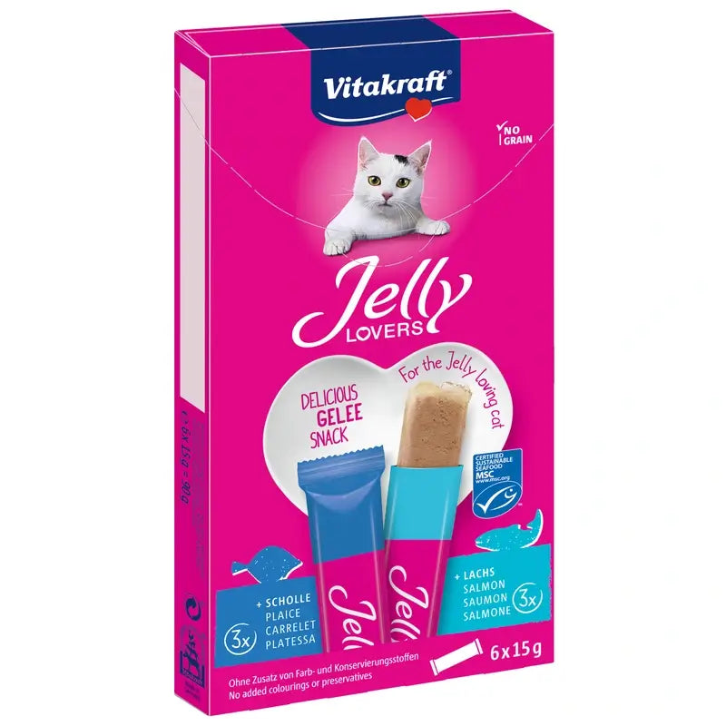 Vitakraft Jelly Lovers Saumon et plie 15 grammes