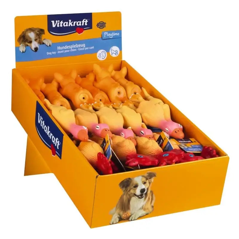 Vitakraft Jouets pour chiens « Assortiment d'animaux mini » - 36 pièces