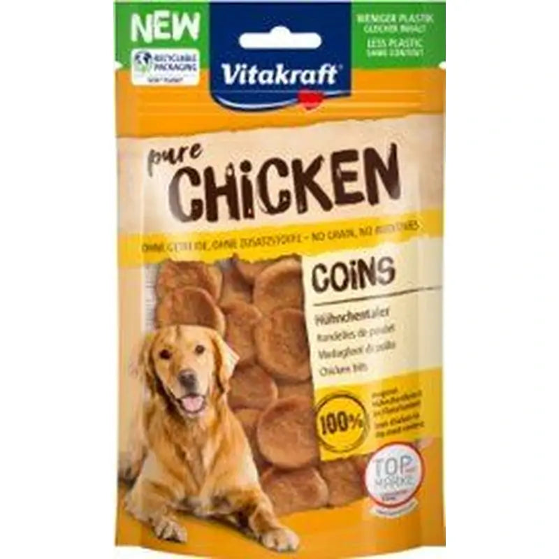Vitakraft Snack Monedas au poulet, 8 x 80 grammes