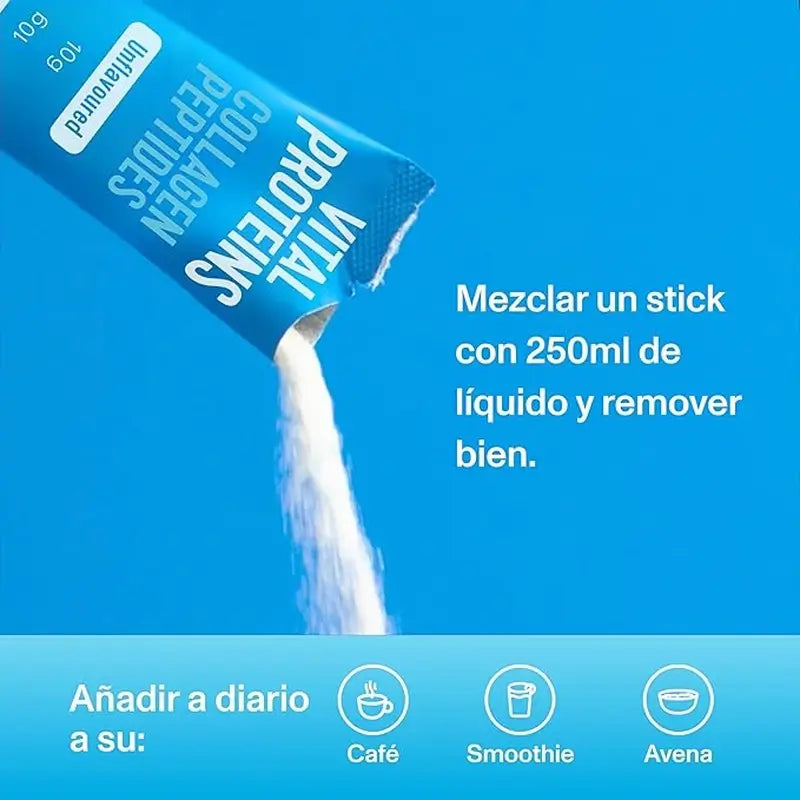 Vital Proteins Complément alimentaire Peptides de collagène goût neutre, 10 sachets