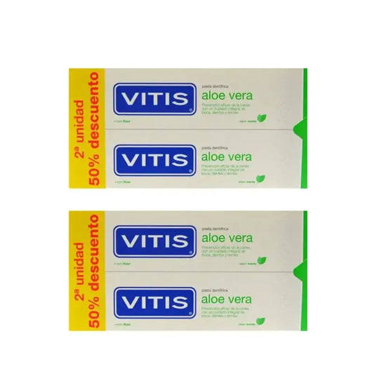 Vitis Aloe Vera Dentifrice, 4 unités X 150 Ml
