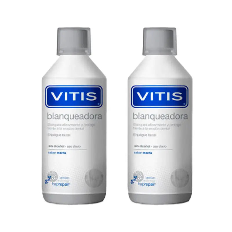 VITIS Duplo Bain de bouche blanchissant 2x500 ml