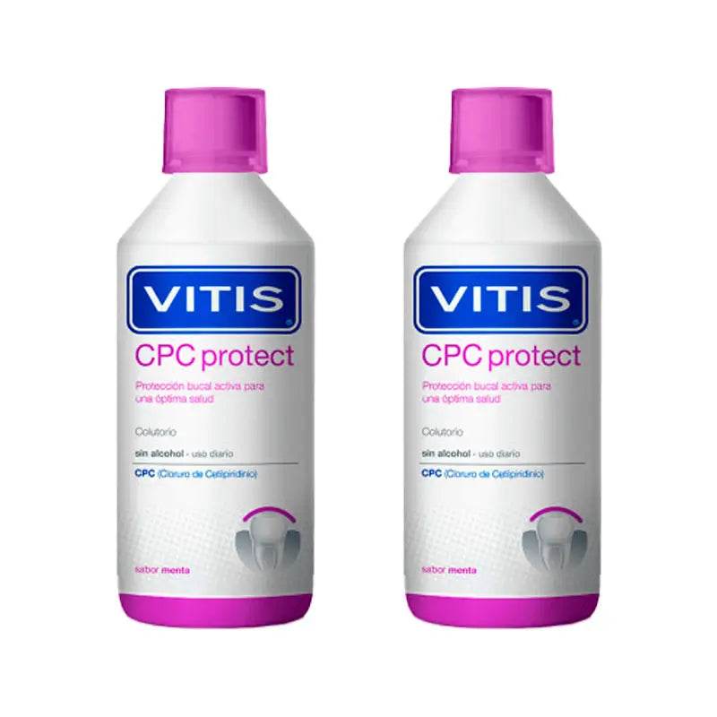 VITIS Duplo Cpc Protect Bain de bouche sans alcool 2x500 ml