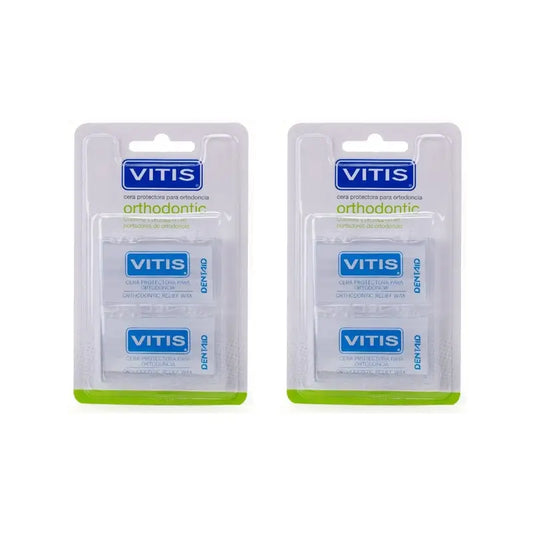Cire protectrice orthodontique Vitis Duplo, 2 unités