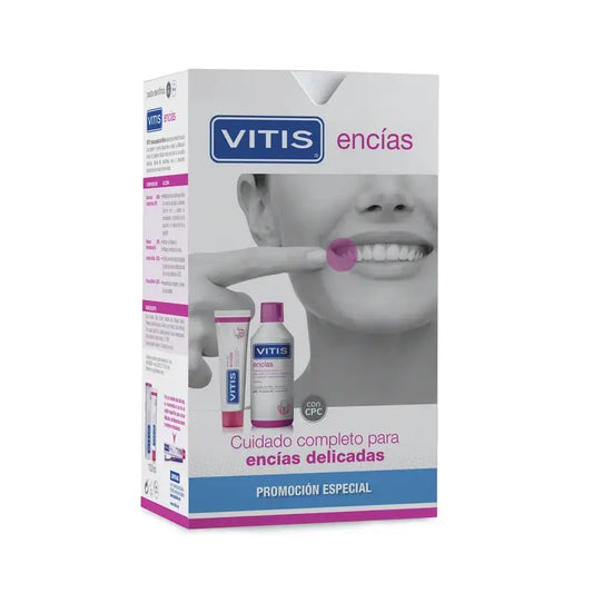 VITIS Gingival Pack Dentifrice 100 ml + Bain de bouche 500 ml