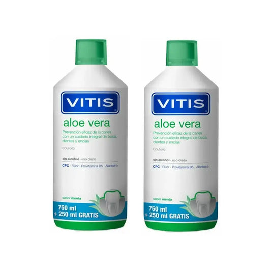 Bain de bouche Vitis Aloe Vera, 2X1 litre