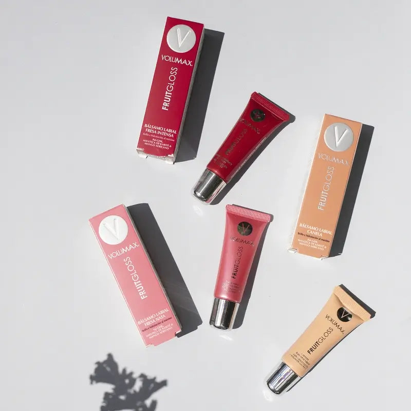 Volumax Fruitgloss Crème hydratante pour les lèvres à la fraise 7,5 Ml.