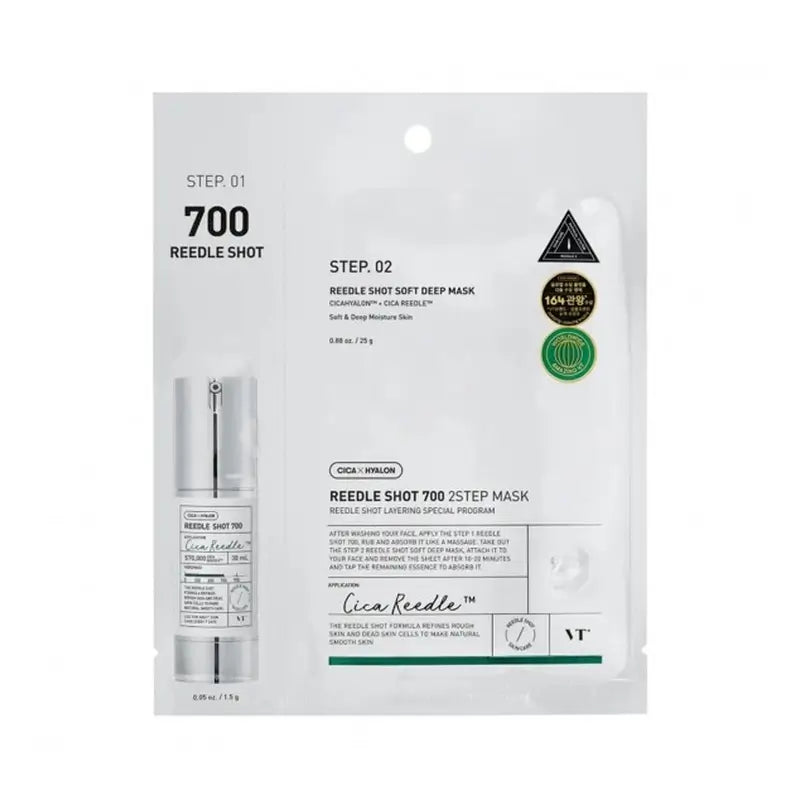 Vt Cosmetics Vt Reedle Shot 700 Masque en 2 étapes , 21,5 gr