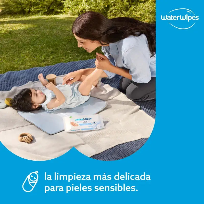 Waterwipes Lingettes biodégradables pour bébés, 60 pcs.