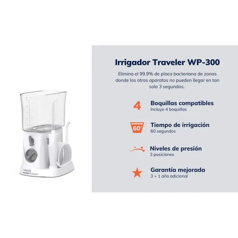 Waterpik Wp-300 Traveler Irrigateur buccal électrique Travel Normal