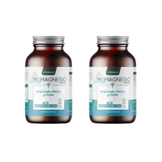 Webotanix Magnésium Triple Formule, 2X60 Capsules