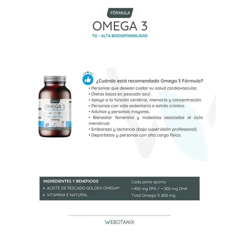 Webotanix Omega3 Formula, 90 gélules