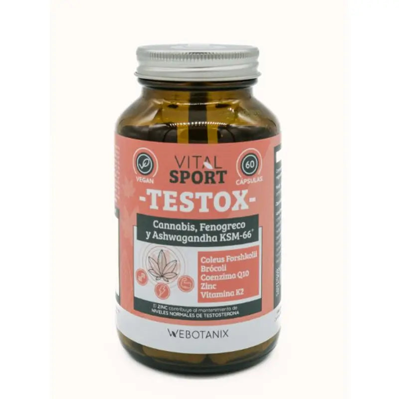 Webotanix Testox 60 Capsules Vitalsport , 50 grammes