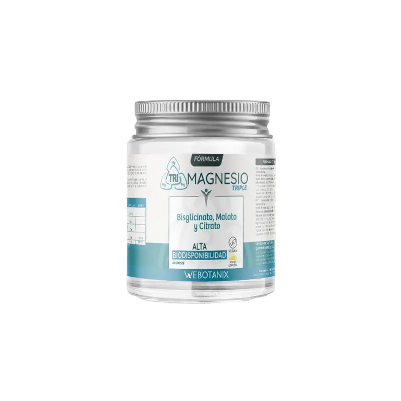 Webotanix Triple Magnésium Formule en poudre, 128 g
