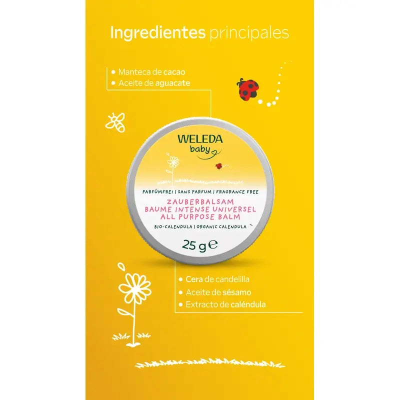 Weleda Baume intensif multi-usages au calendula, 25 g