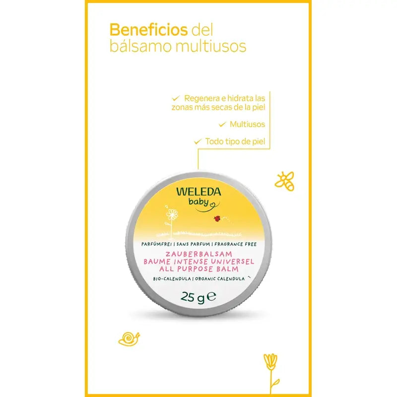 Weleda Baume intensif multi-usages au calendula, 25 g