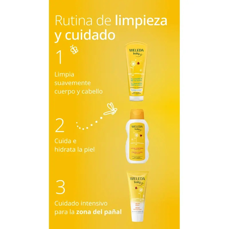 Weleda Baby Shampooing et gel douche au Calendula 200 ml