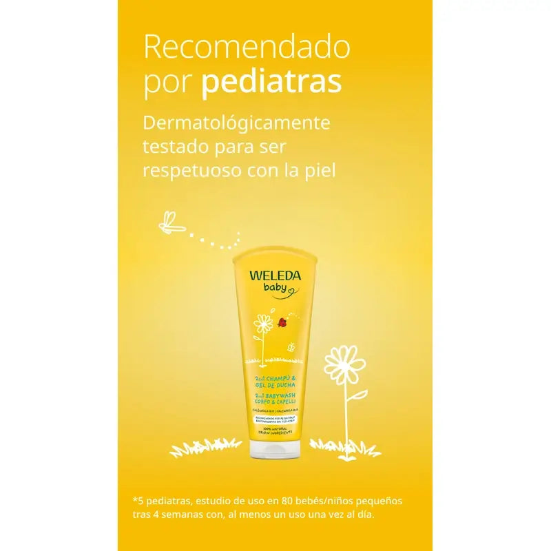 Weleda Baby Shampooing et gel douche au Calendula 200 ml