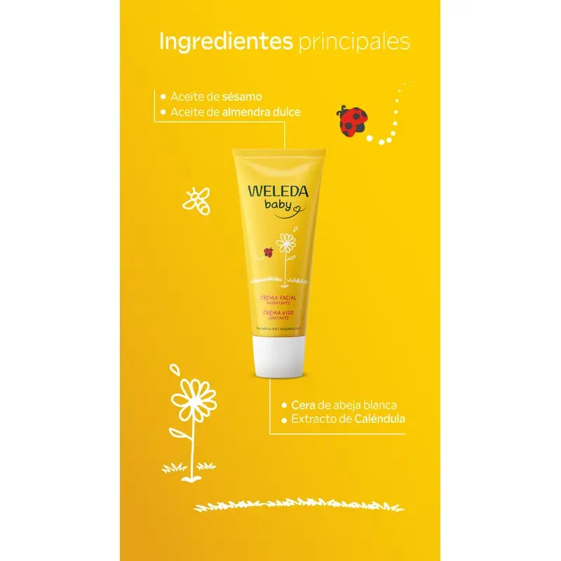 Weleda Baby Calendula Crème pour le visage 50 ml