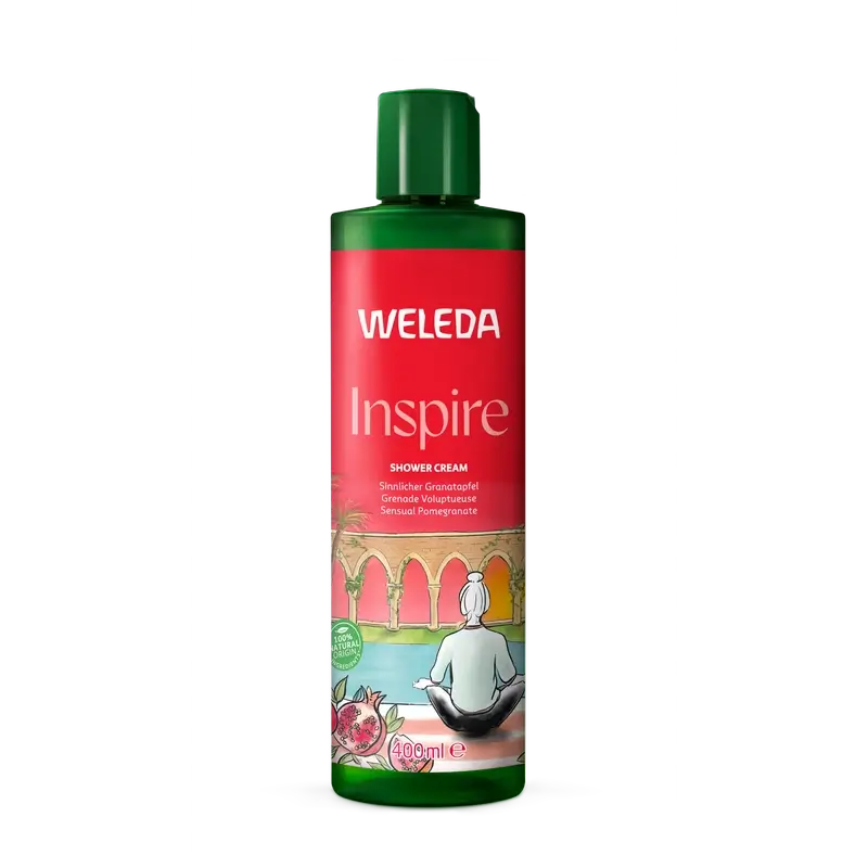 Weleda Inspire Gel douche crémeux à la grenade, 400 ml