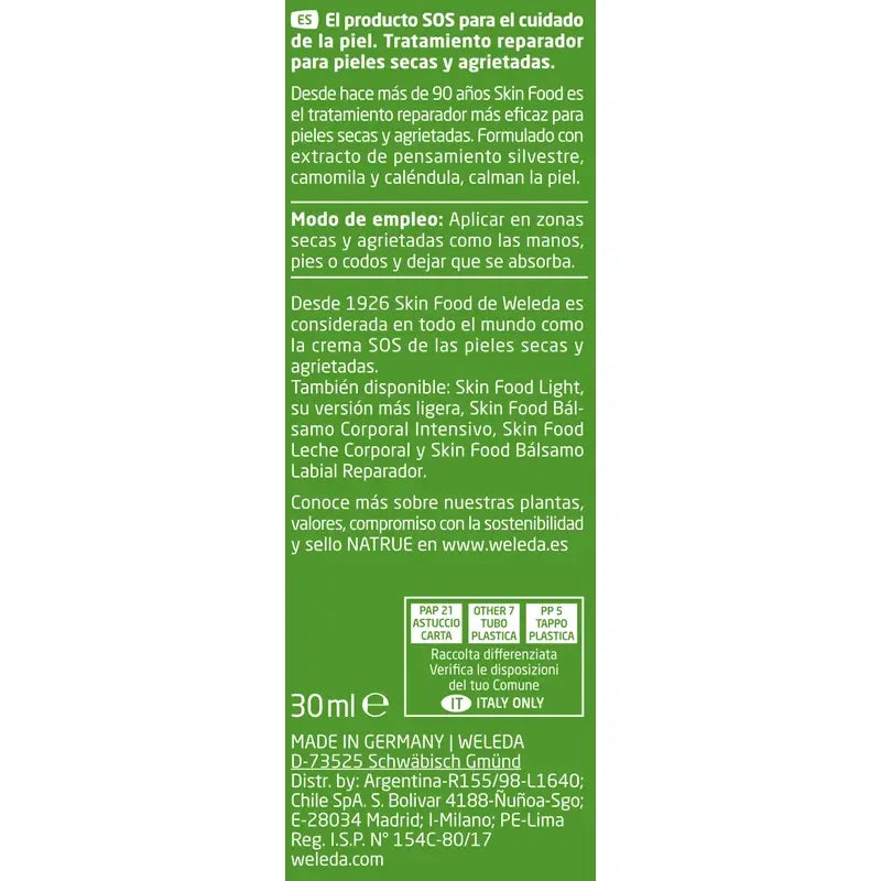 Weleda Skin Food Soin Nourrissant Essentiel 30 ml