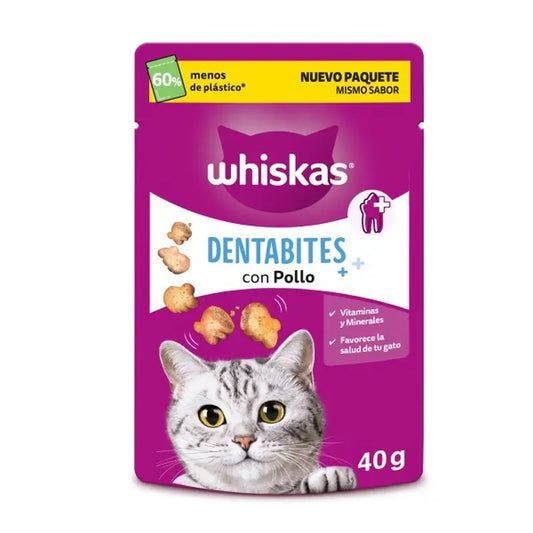 Whiskas Dentabits Hygiène bucco-dentaire, 6x40 grammes