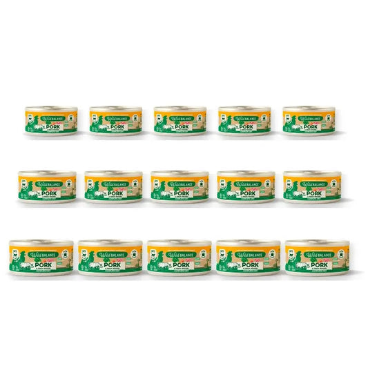 Wild Balance Philosophy Pork Barf For Cats Boîte de 120 g, paquet de 6