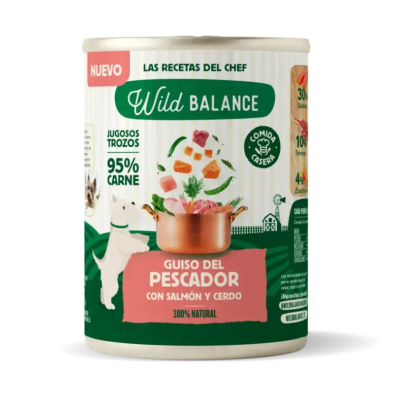 Wild Balance Canned Fisherman's Stew with Salmon, Pork and Vegetables For Dogs, 400 grammes