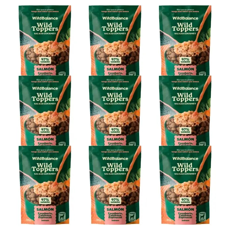 Wild Toppers Sauces gastronomiques au saumon 9 x 85 g