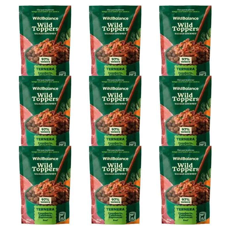 Wild Toppers Sauces gastronomiques au bœuf 9 x 85 g