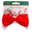 Wouapy Christmas Santa Claus Bow Tie Red Size 2