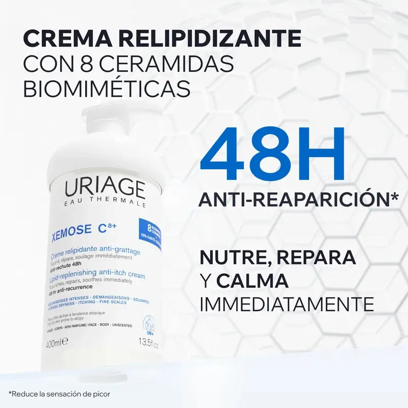 Uriage Xemose C8+ Crème anti-démangeaisons Relipidante 400ml