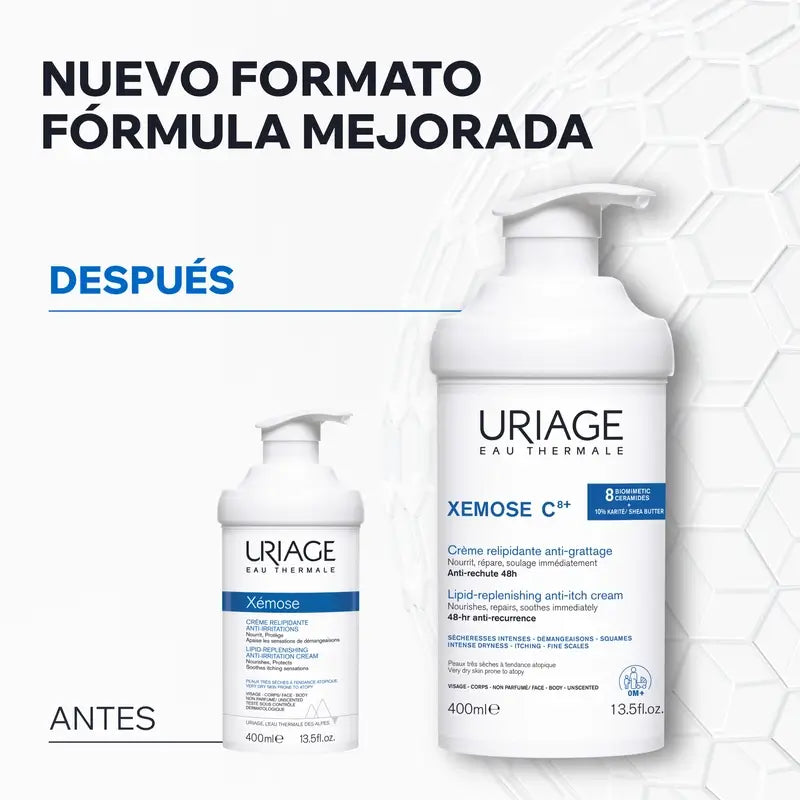 Uriage Xemose C8+ Crème anti-démangeaisons Relipidante 400ml