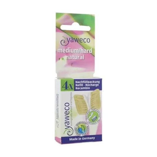 Yaweco Toothbrush Refills Dent. Nature Hard 4pcs.