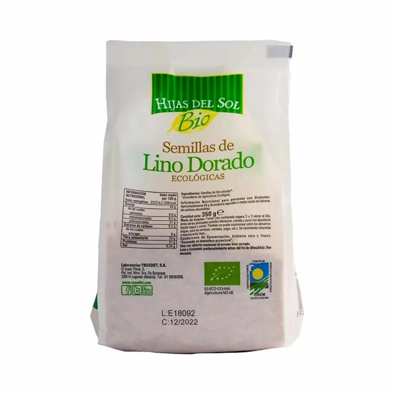 Ynsadiet Golden Flax Seeds 350Gr. Hijas Del Sol