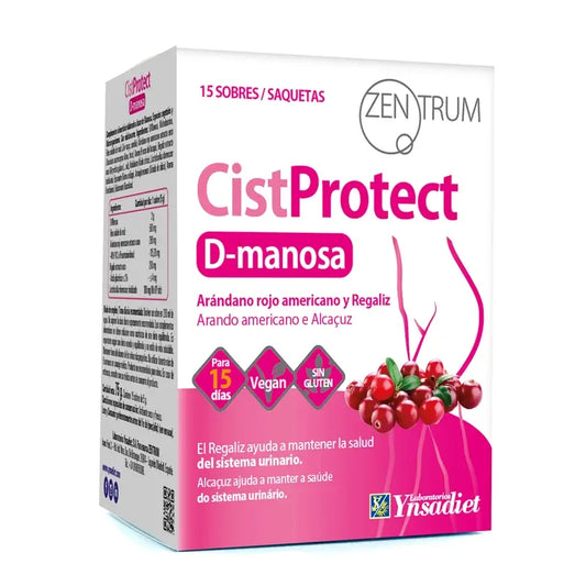 Ynsadiet Zentrum Cistprotect D-Mannose, 15 Enveloppes