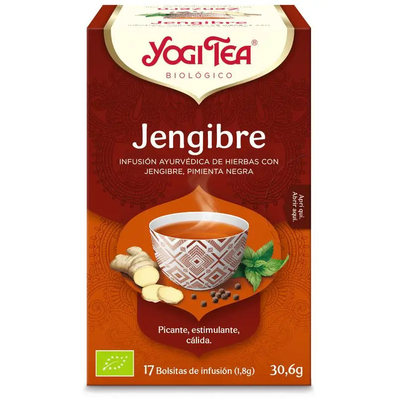 Yogi Tea Yogi Tea Thé au Gingembre, 17 X 1,8 Gr