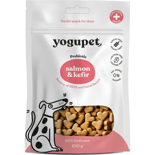 Yogupet Snack semi-humide pour chiens Saumon et kéfir, 50 g