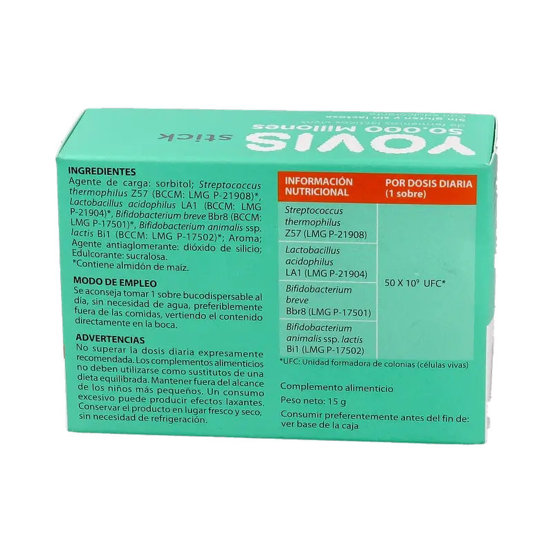 Yovis , 10 sites bucodispersibles