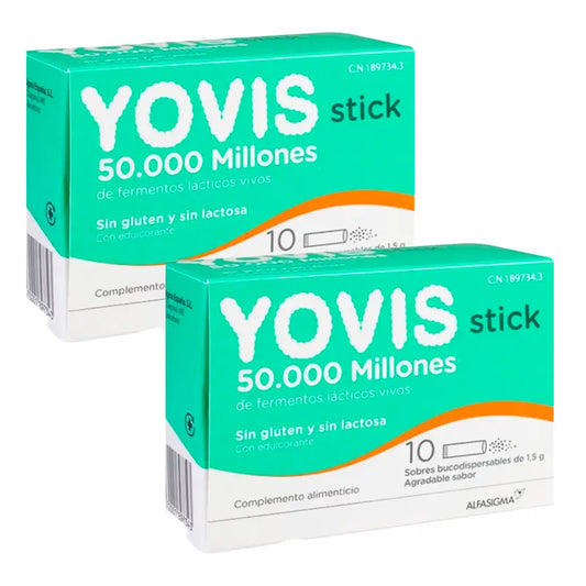 Yovis Pack, 2 x 10 sticks bucodispersibles