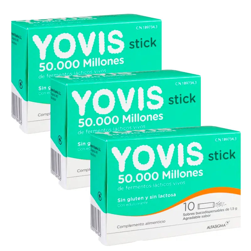 Emballage Yovis, 3 x 10 sachets bucodispersibles