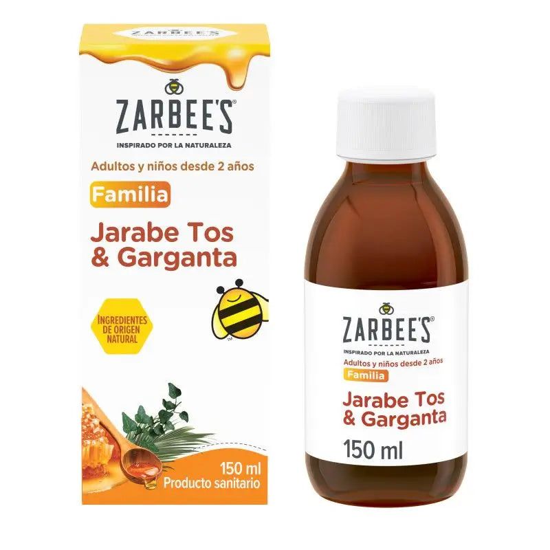 Zarbee's Cough & Throat Syrup Sirop contre la toux avec du miel, 150 ml